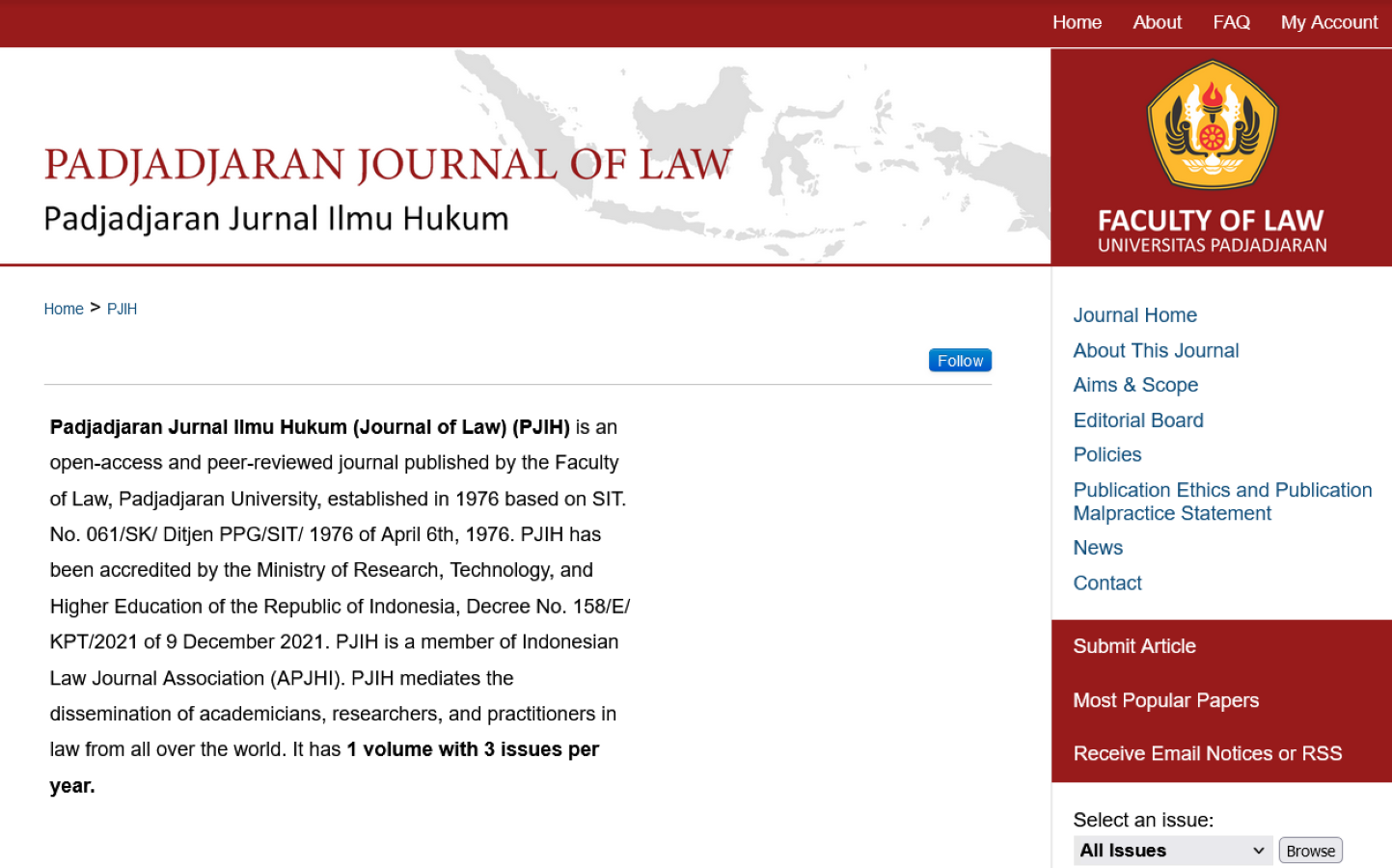 Padjadjaran Jurnal Ilmu Hukum (Journal of Law)